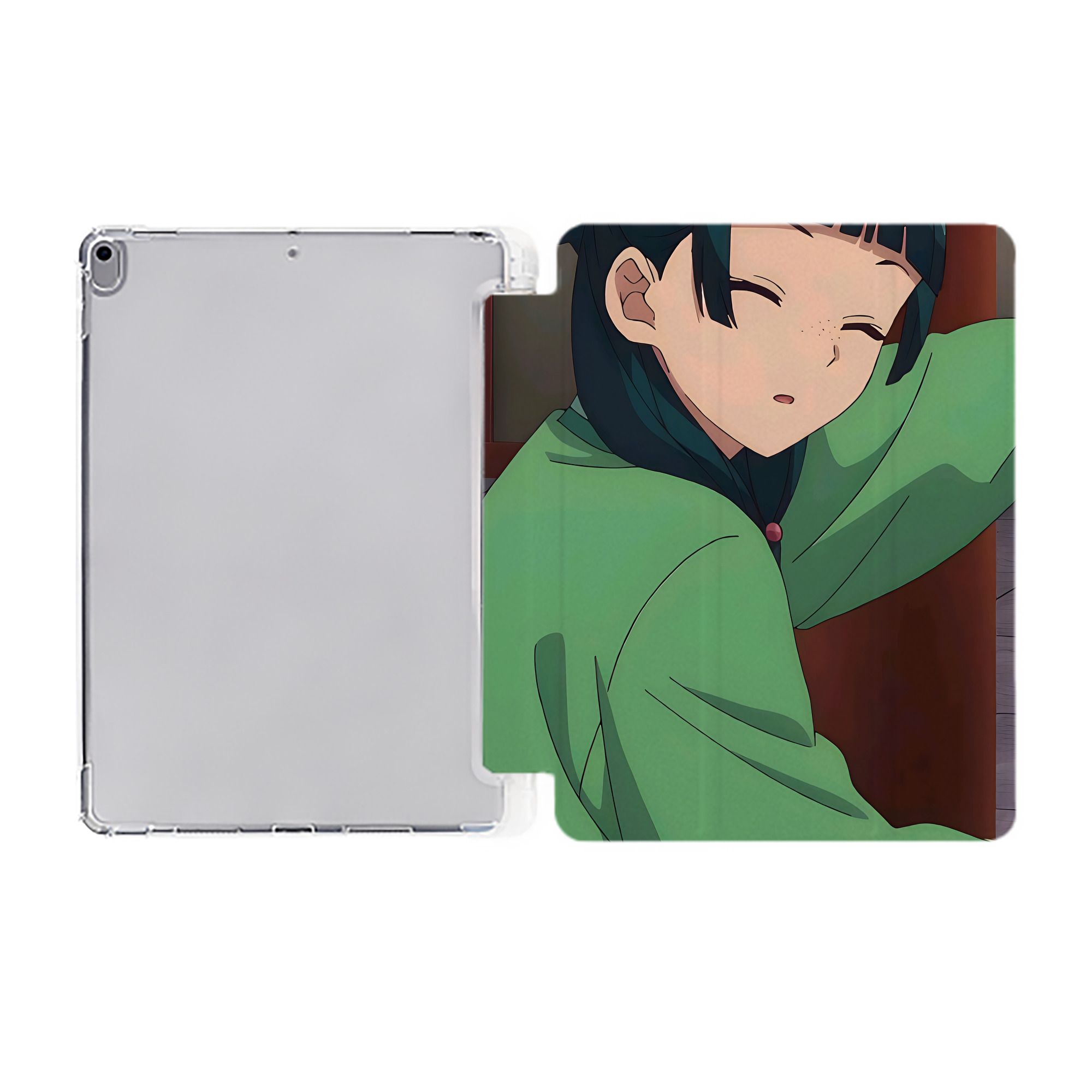 （画像用） 薬屋のひとりごと The Apothecary Diaries IPad ケース ペン収納付き 三つ折りスタンド PUレザー×シリコン 対応機種9.5/10.5/10.9インチ
